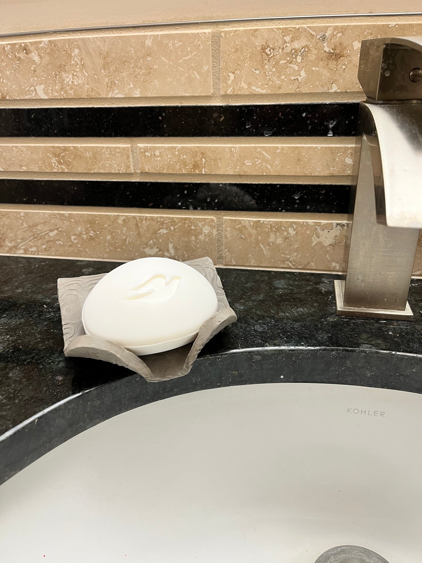 Self-Draining Soap Dish